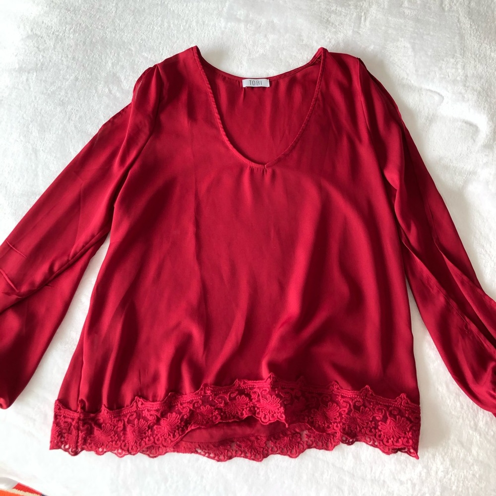 Red top from TOBI